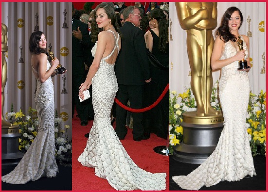 2007 Marion Cotillard, Oscar Gowns of the Best Actress Winners, Fashioning My Life, Angela Campagnoni