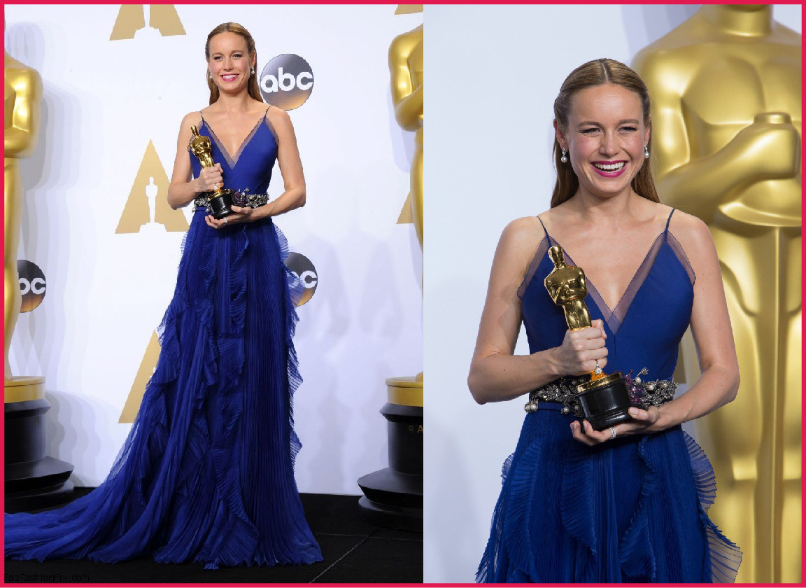 2015 Brie Larson, Oscar Gowns of the Best Actress Winners, Fashioning My Life, Angela Campagnoni